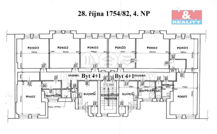 Prodej činžovního domu, Ostrava - Moravská Ostrava, 28. října, 2070 m2