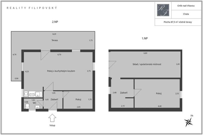 Prodej chaty, Orlík nad Vltavou, 87 m2