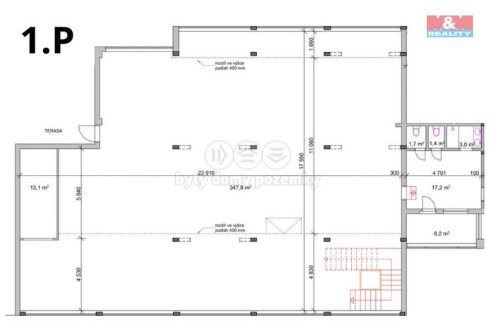 Pronájem obchodního prostoru, Plzeň - Lobzy, Revoluční, 635 m2