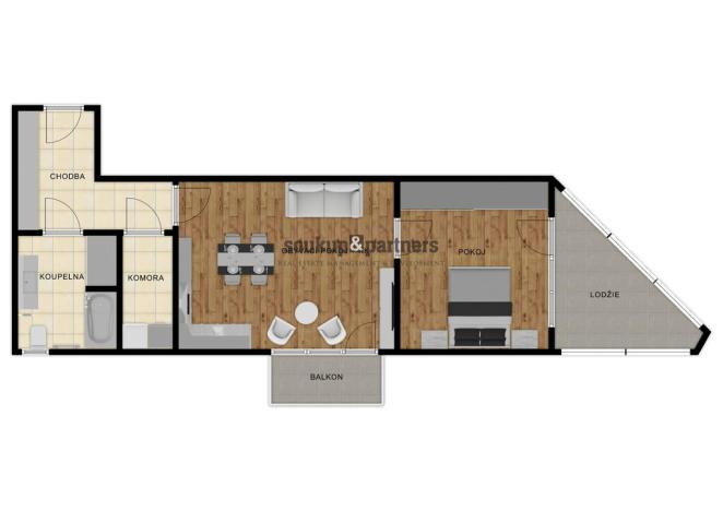 Prodej bytu 2+kk, Praha - Horní Měcholupy, Hornoměcholupská, 62 m2