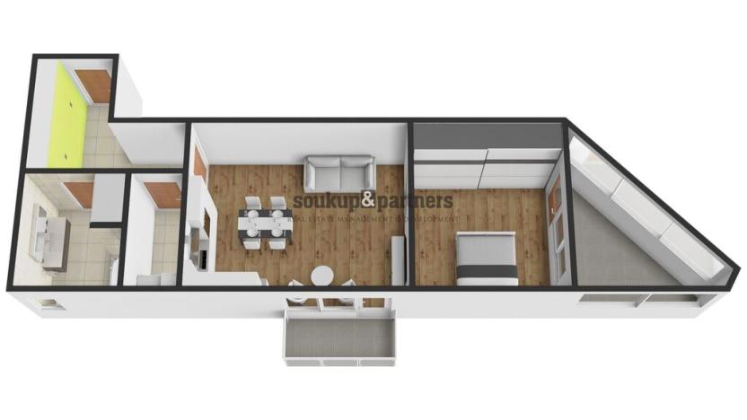 Prodej bytu 2+kk, Praha - Horní Měcholupy, Hornoměcholupská, 62 m2