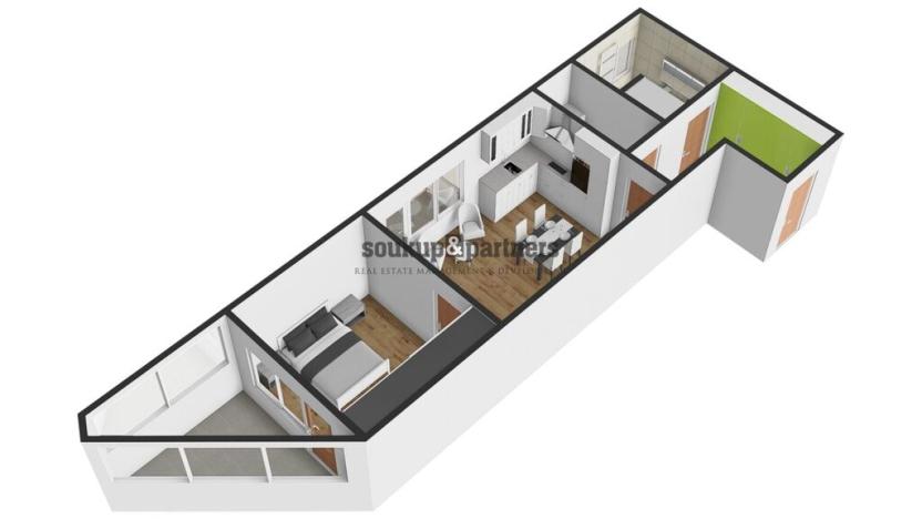 Prodej bytu 2+kk, Praha - Horní Měcholupy, Hornoměcholupská, 62 m2