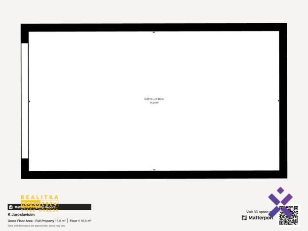 Pronájem garáže, Zlín - Příluky, 14 m2