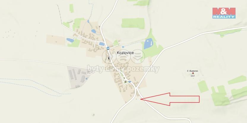Prodej pole, Kozlovice, 1662 m2