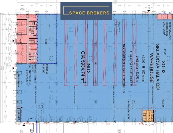 Pronájem skladu, Pavlov, 5951 m2