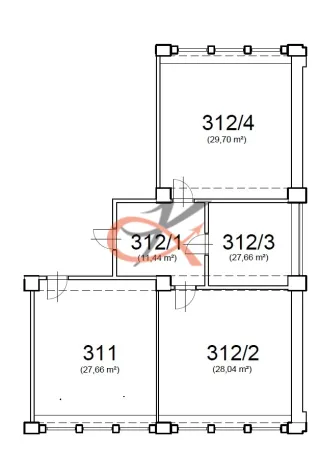 Pronájem kanceláře, Rožnov pod Radhoštěm, 1. máje, 124 m2