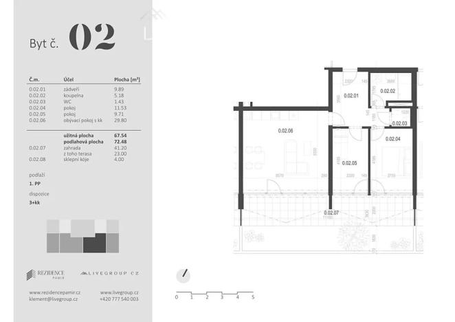 Prodej bytu 3+kk, Zbýšov, čtvrť Padělky, 72 m2