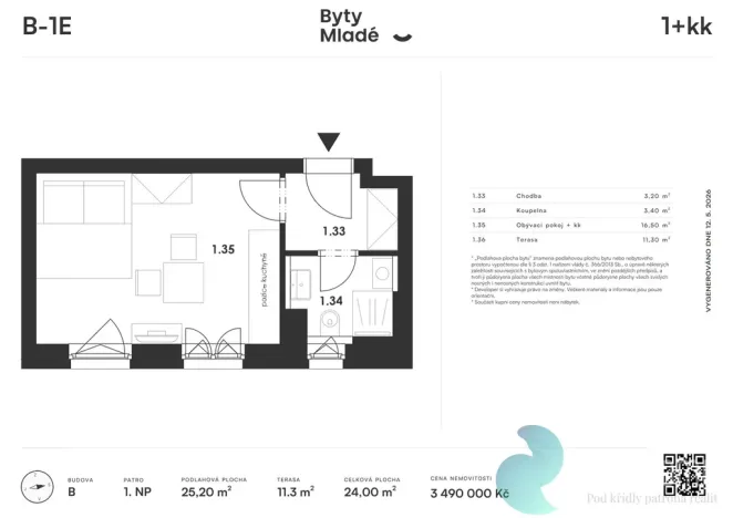 Prodej bytu 1+kk, České Budějovice - České Budějovice 5, 25 m2