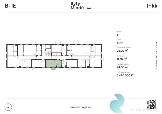 Prodej bytu 1+kk, České Budějovice - České Budějovice 5, 25 m2