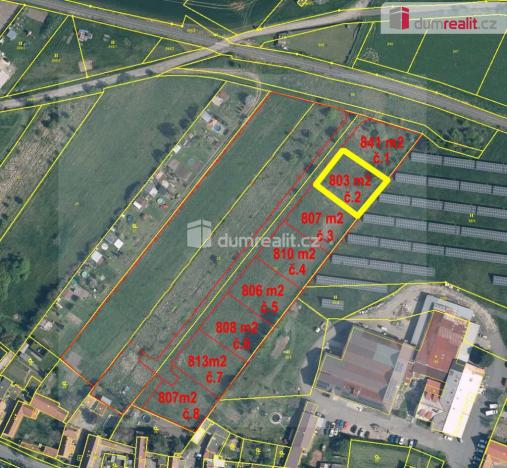Prodej pozemku pro bydlení, Velký Borek, 802 m2