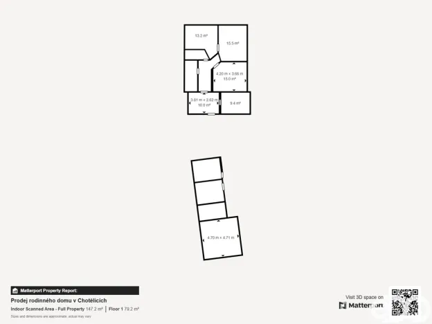 Prodej rodinného domu, Smidary - Chotělice, 158 m2