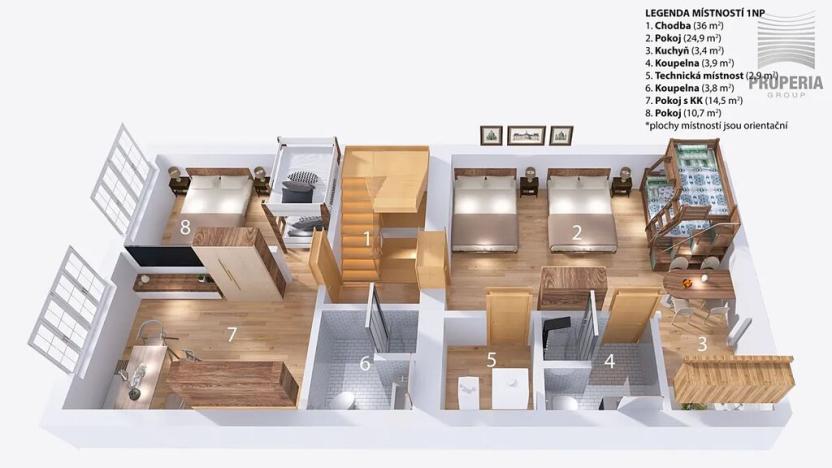 Prodej apartmánu, Strachotín, Sklepní, 285 m2