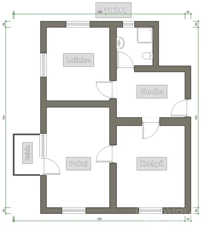Pronájem bytu 2+1, Mnichovice, Pod mohylou, 78 m2