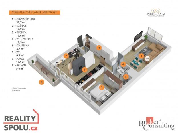 Prodej bytu 3+1, Hradec Králové - Nový Hradec Králové, Čajkovského, 79 m2