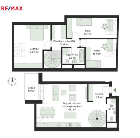 Prodej bytu 4+kk, České Budějovice - České Budějovice 6, Chelčického, 127 m2