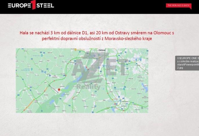 Pronájem skladu, Studénka, R. Tomáška, 800 m2