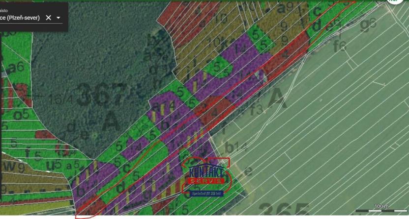 Prodej lesa, Štichovice, 14637 m2
