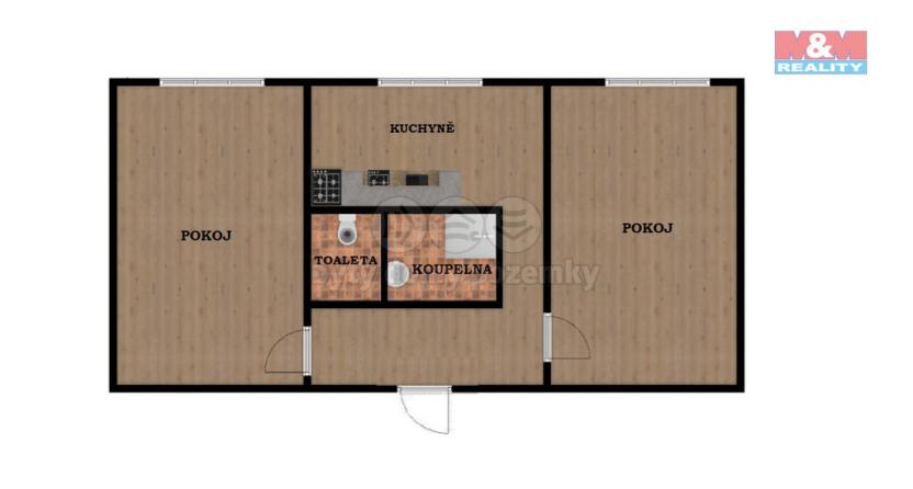 Prodej bytu 2+1, Kraslice, Pohraniční stráže, 62 m2