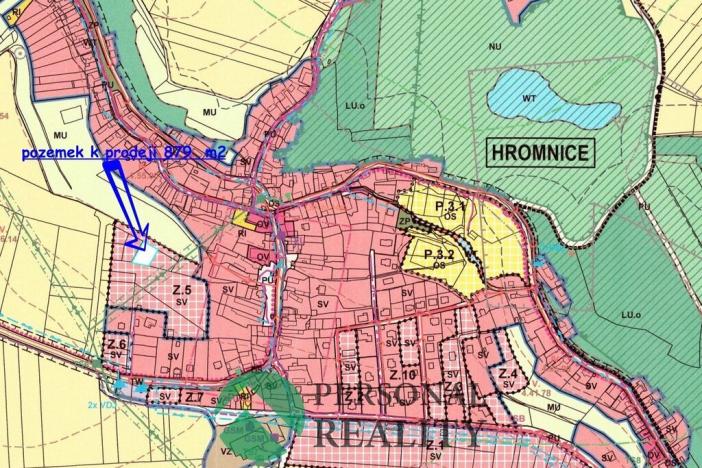 Prodej pozemku pro bydlení, Hromnice, 879 m2