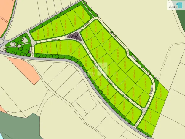 Prodej pozemku pro bydlení, Želiv, 918 m2
