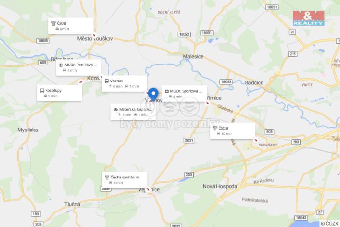 Pronájem bytu 2+kk, Vochov, 43 m2
