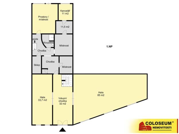 Prodej výrobních prostor, Boskovice, 597 m2