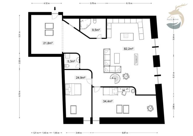 Prodej obchodního prostoru, Sušice, náměstí Svobody, 628 m2
