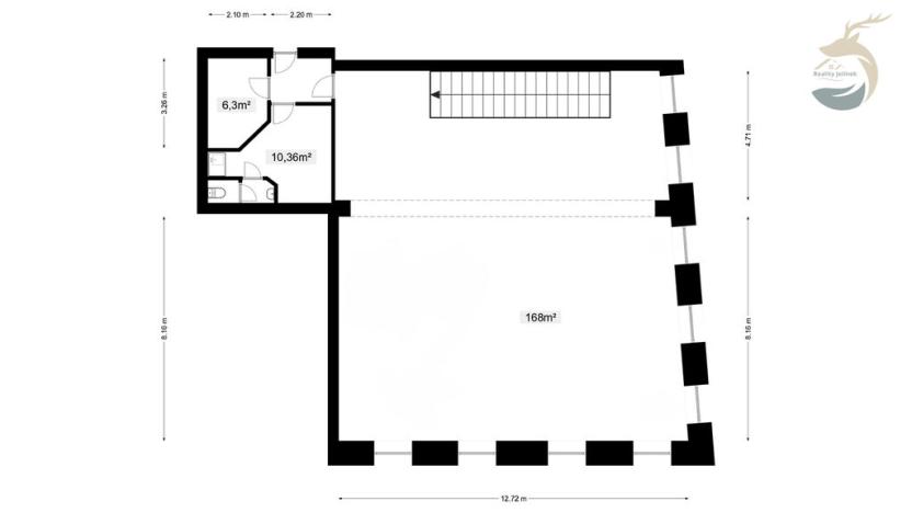 Prodej obchodního prostoru, Sušice, náměstí Svobody, 628 m2