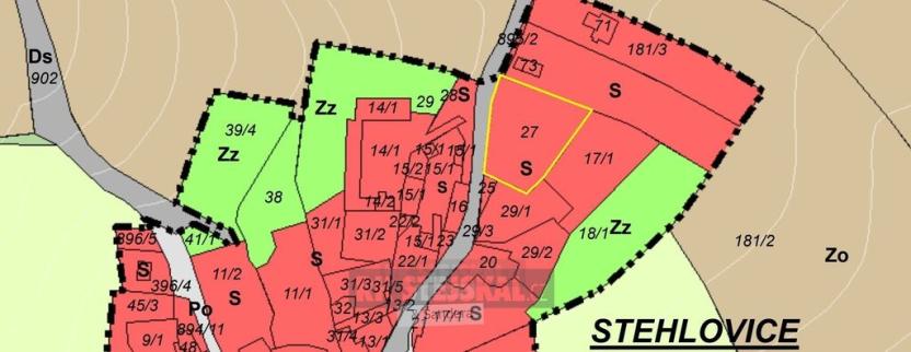 Prodej pozemku pro bydlení, Stehlovice, 2150 m2