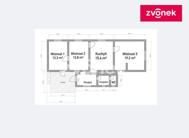 Prodej rodinného domu, Hrobice, 70 m2