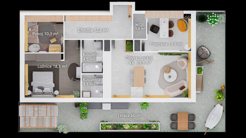 Prodej bytu 4+kk, Olomouc - Nová Ulice, Třída Jiřího Pelikána, 98 m2