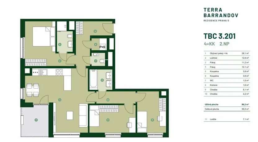Prodej bytu 4+kk, Praha - Hlubočepy, Silurská, 96 m2