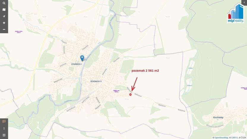 Prodej pozemku pro bydlení, Staňkov, U Čermenského lesíka, 2561 m2