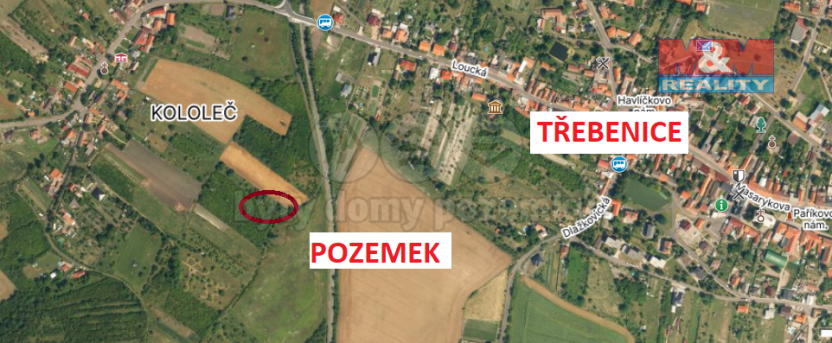 Prodej pole, Třebenice, 912 m2