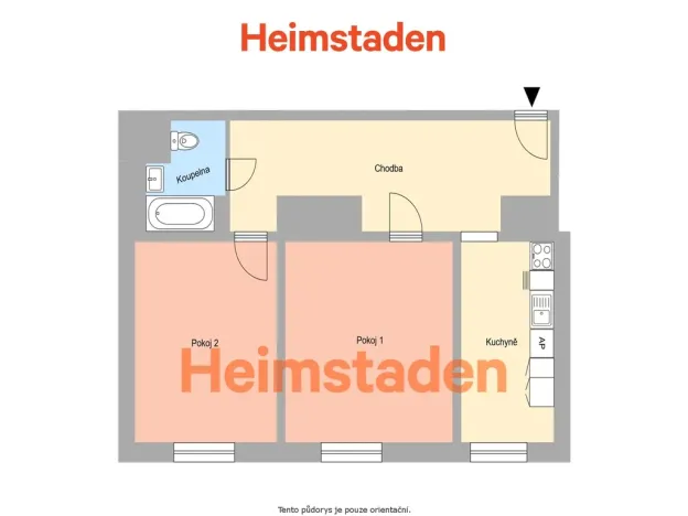 Pronájem bytu 2+1, Ostrava - Poruba, Budovatelská, 62 m2
