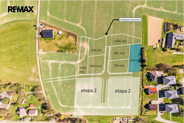 Prodej pozemku pro bydlení, Borová, 1045 m2