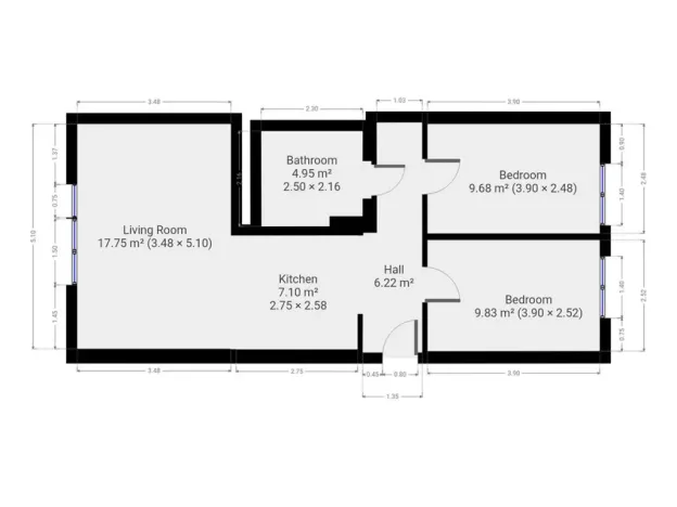 Pronájem bytu 3+kk, Praha - Vinohrady, Nad olšinami, 54 m2