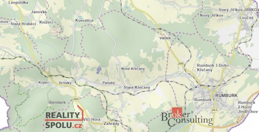 Prodej louky, Staré Křečany - Panský, 42913 m2
