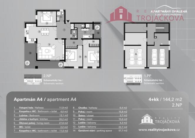 Prodej bytu 4+kk, Čeladná, 144 m2
