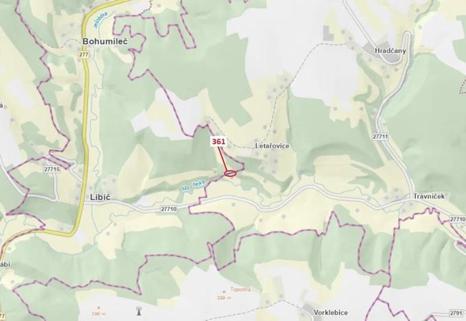 Dražba lesa, Český Dub, 421 m2