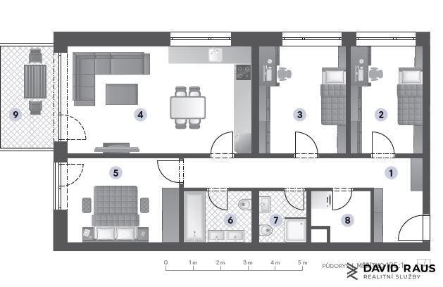 Prodej bytu 4+kk, Šlapanice, 97 m2
