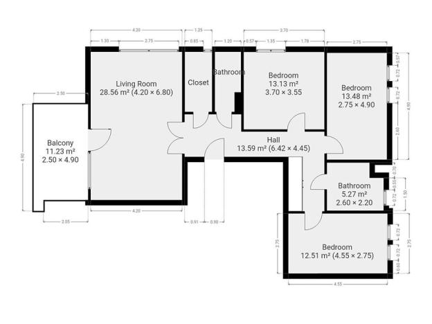 Pronájem bytu 4+kk, Praha - Dubeč, U lipové aleje, 95 m2