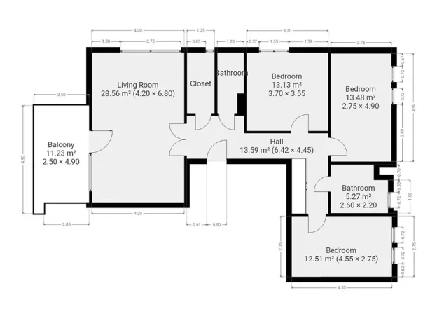 Pronájem bytu 4+kk, Praha - Dubeč, U lipové aleje, 95 m2