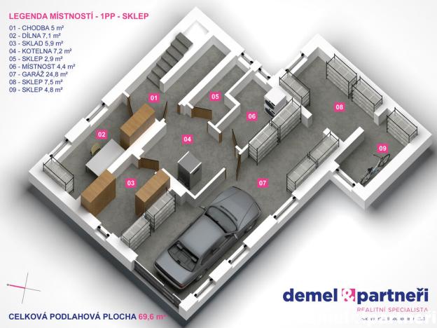 Prodej rodinného domu, Okrouhlo - Zahořany, 193 m2