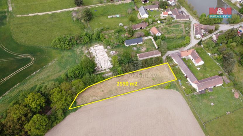 Prodej pozemku pro bydlení, Albrechtice nad Vltavou - Údraž, 2590 m2