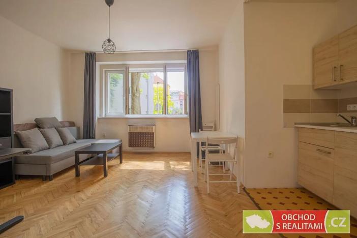 Pronájem bytu 1+kk, Praha - Nusle, Sdružení, 33 m2
