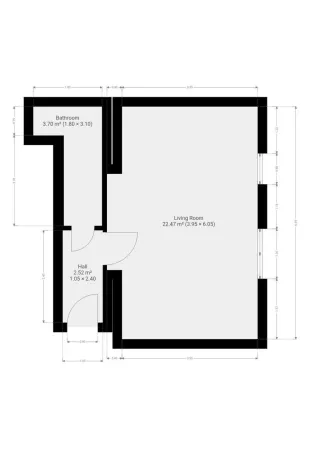 Pronájem bytu 1+kk, Praha - Smíchov, Holečkova, 35 m2