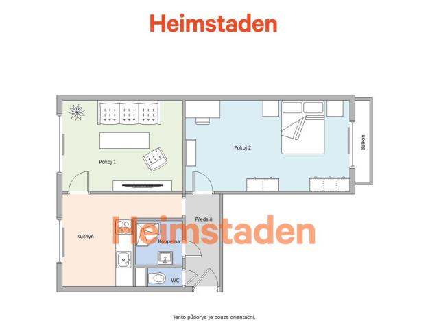 Pronájem bytu 2+1, Karviná - Nové Město, Janského, 55 m2