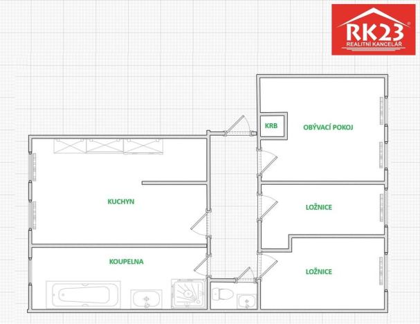 Prodej bytu 3+1, Mariánské Lázně, Chebská, 89 m2