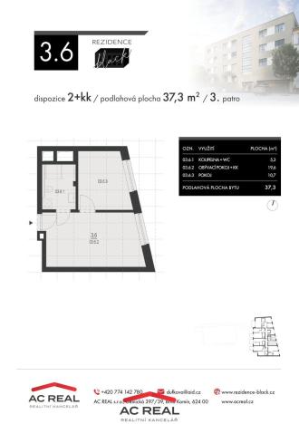 Prodej bytu 2+kk, Brno, Charbulova, 38 m2